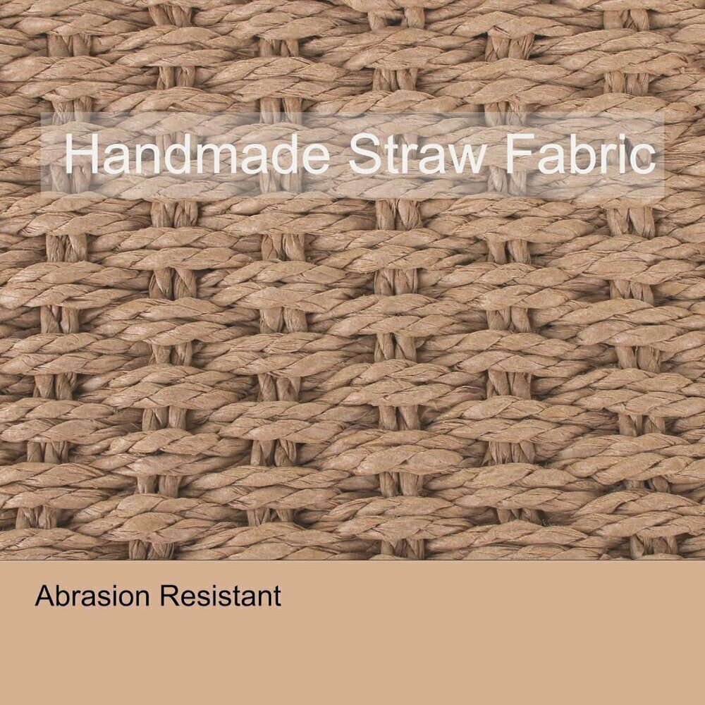 Small Handmade Straw Bag for Women Natural Summer Beach Shoulder Crossbody - Picture 6 of 7